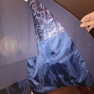 Nautica Navy SUIT 2pc w/Graphic Lining.